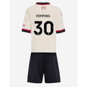 Liverpool Jeremie Frimpong #30 Borta Kläder Barn 2025-26 Kortärmad (+ Korta byxor)